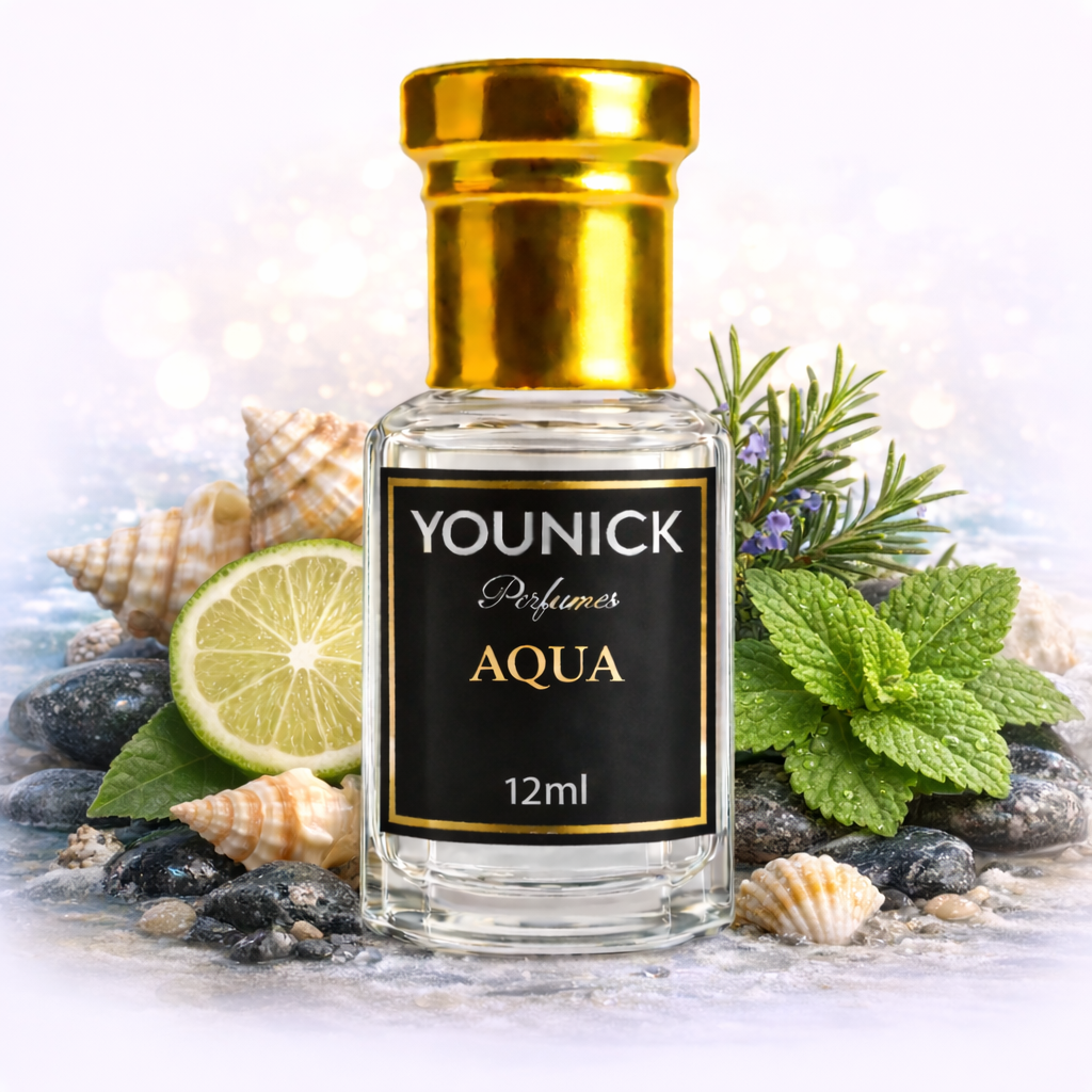 Aqua Attar by YOUNICK – Fresh Marine Citrus Fragrance
