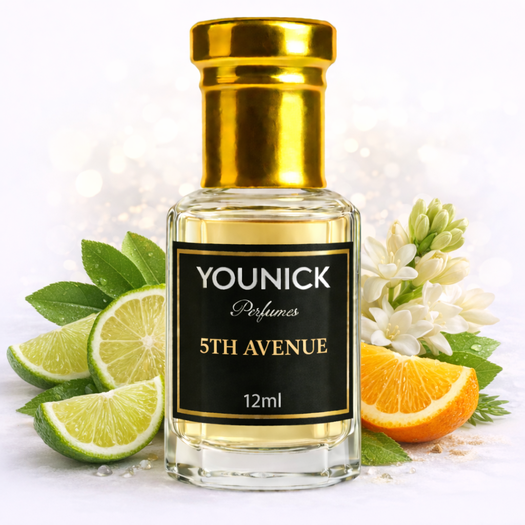 YOUNICK 5th Avenue Attar – Long Lasting Floral Citrus Musk Perfume Oil