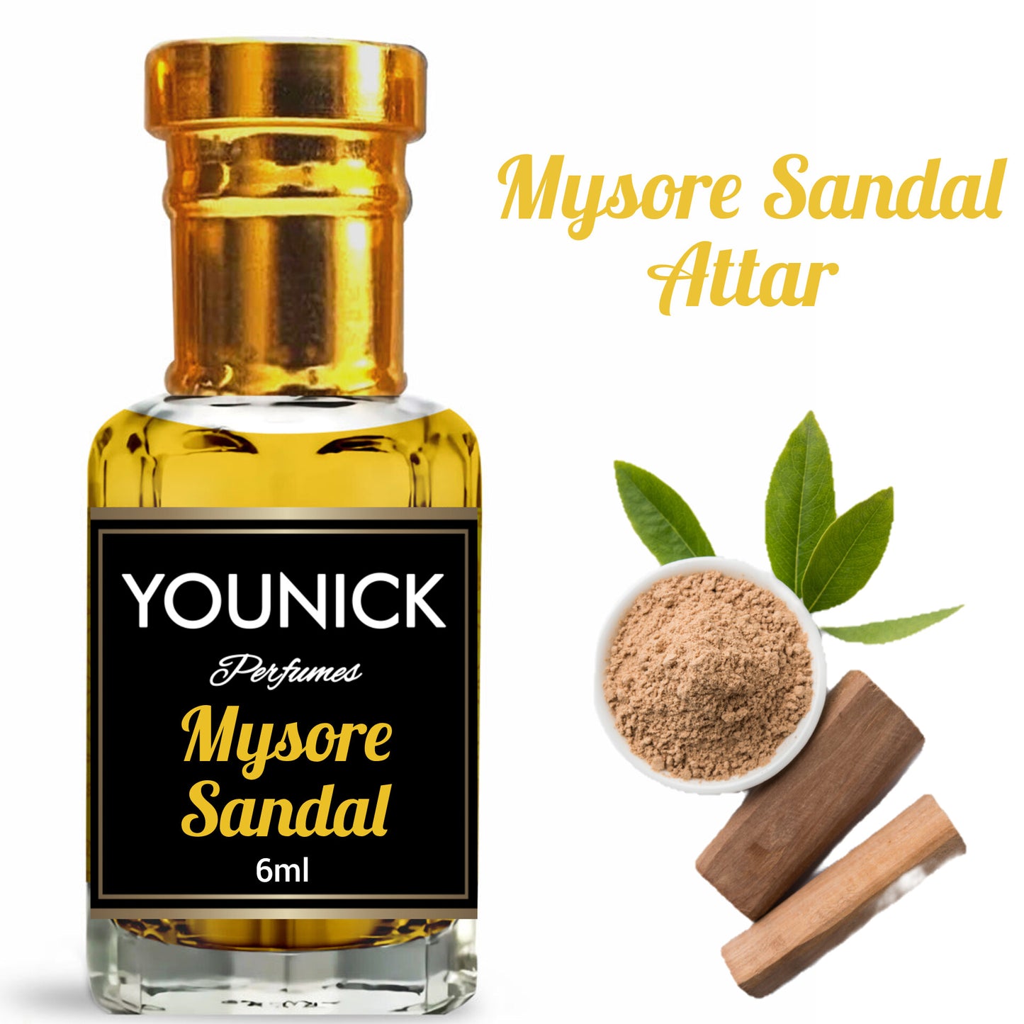 YOUNICK MYSORE SANDAL ATTAR 6ML HIGH QUALITY