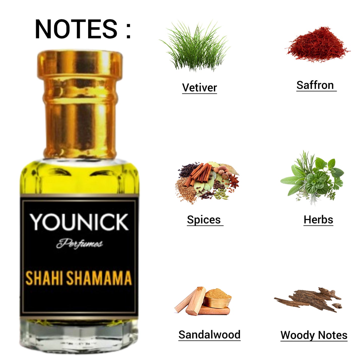 Shahi Shamama 6ml/12ml Attar by Younick – Premium Long-Lasting Unisex Attar