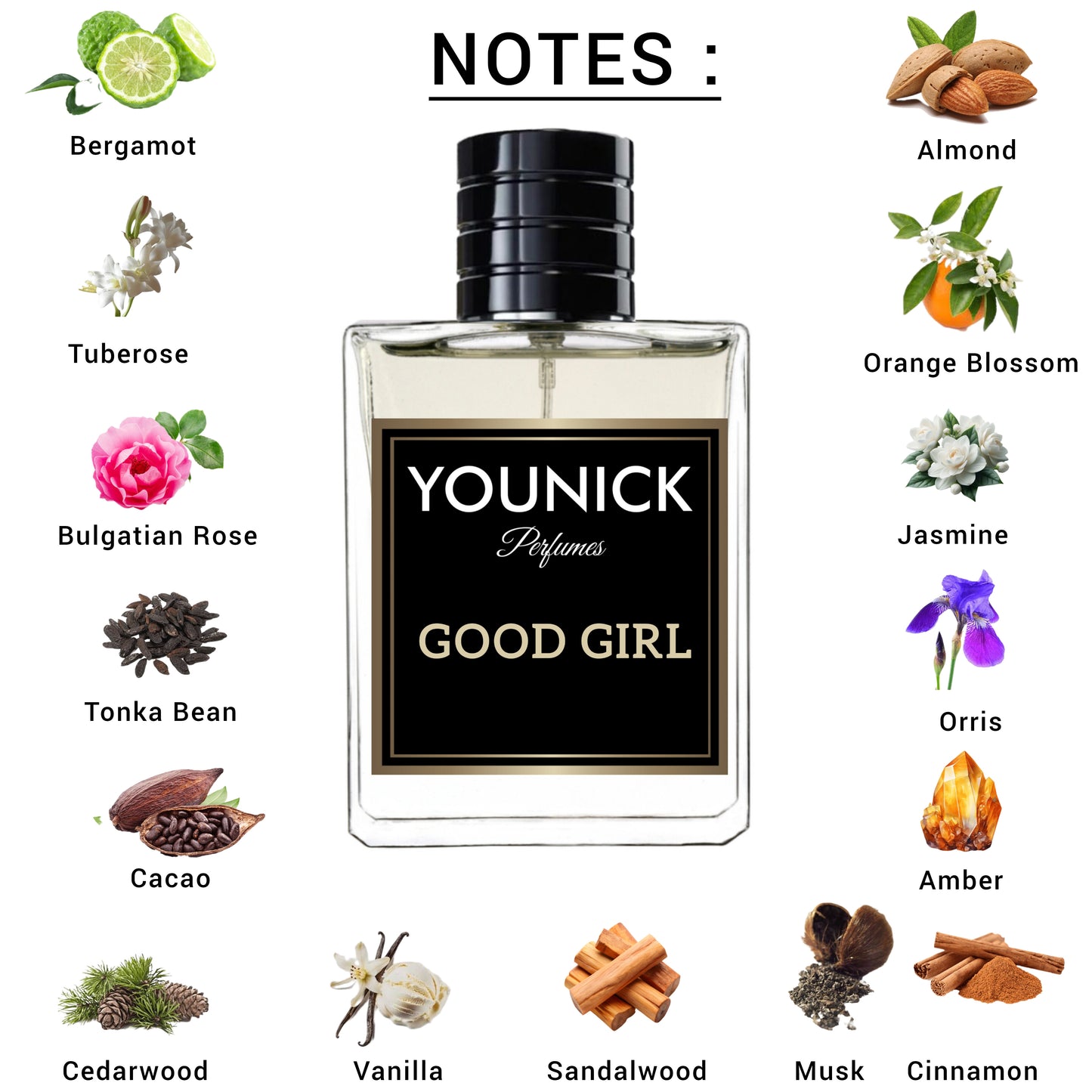 YOUNICK Good Girl Eau de Parfum for Women (50ml / 100ml)