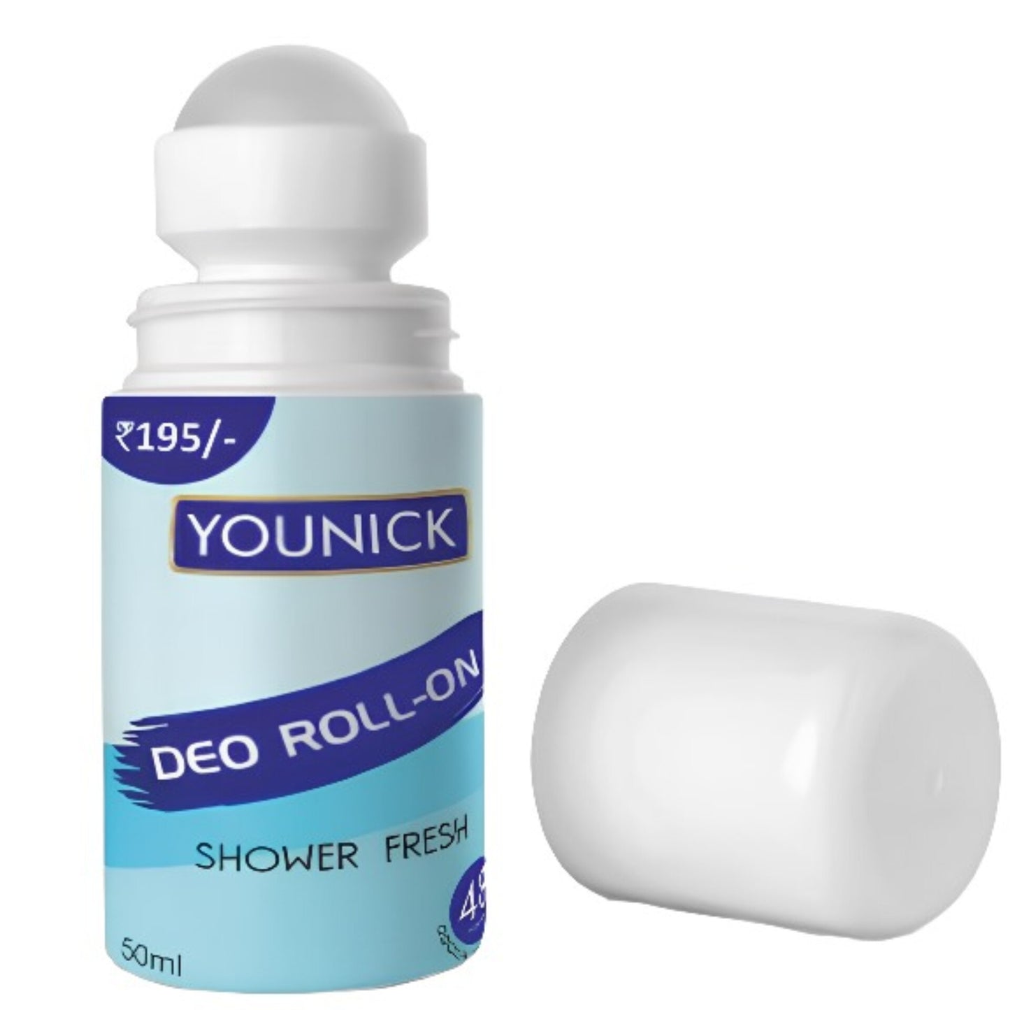 YOUNICK Deo Roll-On Shower Fresh 50ml – Long-Lasting Freshness & Odor Protection