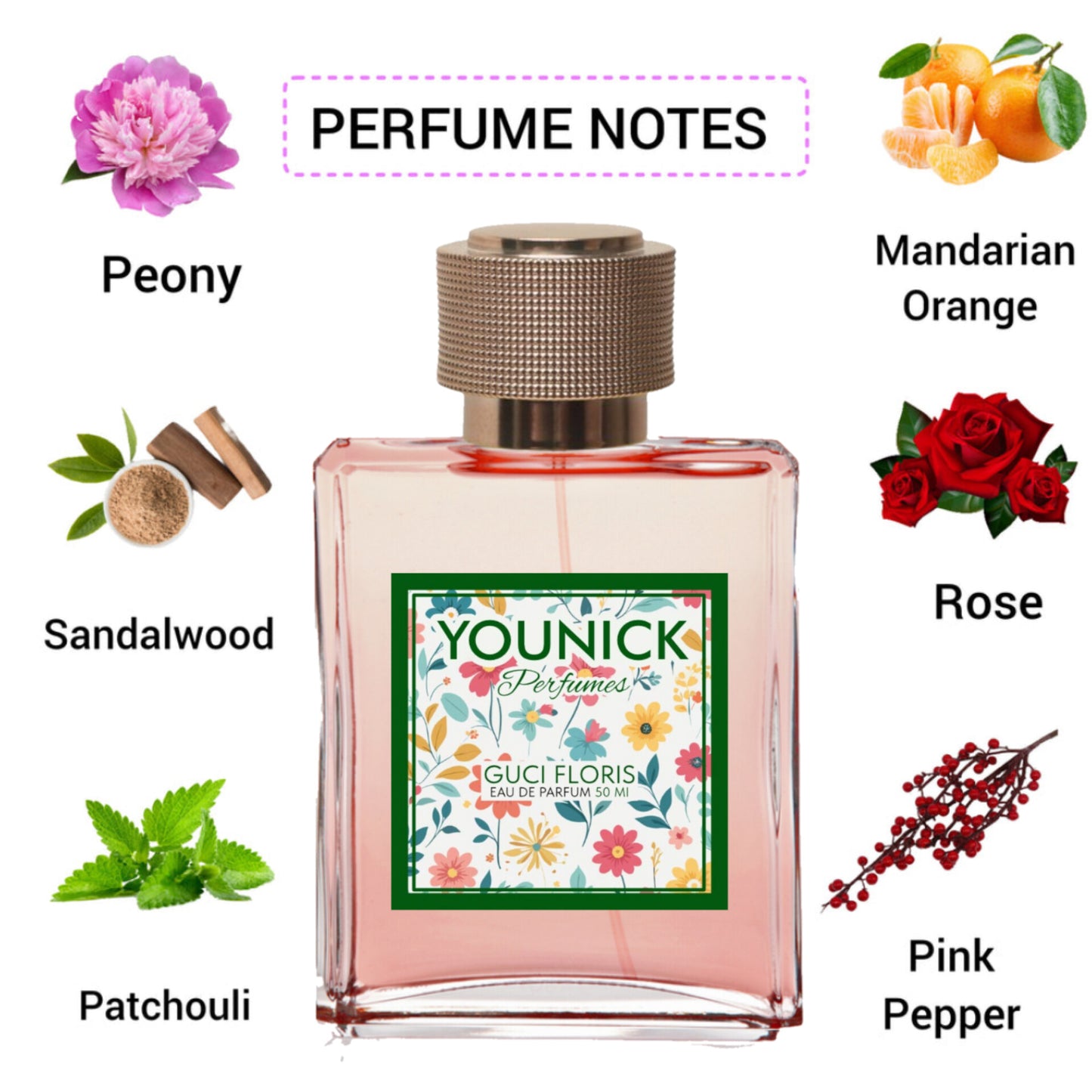 GUCI FLORIS INSPIRED VERSION OF GひCCI FL𝕆RA PERFUME 50ml/100ML WOMEN PERFUME BY YOUNICK