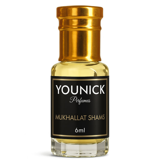 YOUNICK Mukhallat Shams Attar – Bold Oriental Blend with Oud, Musk & Ambergris (6ml / 12ml)