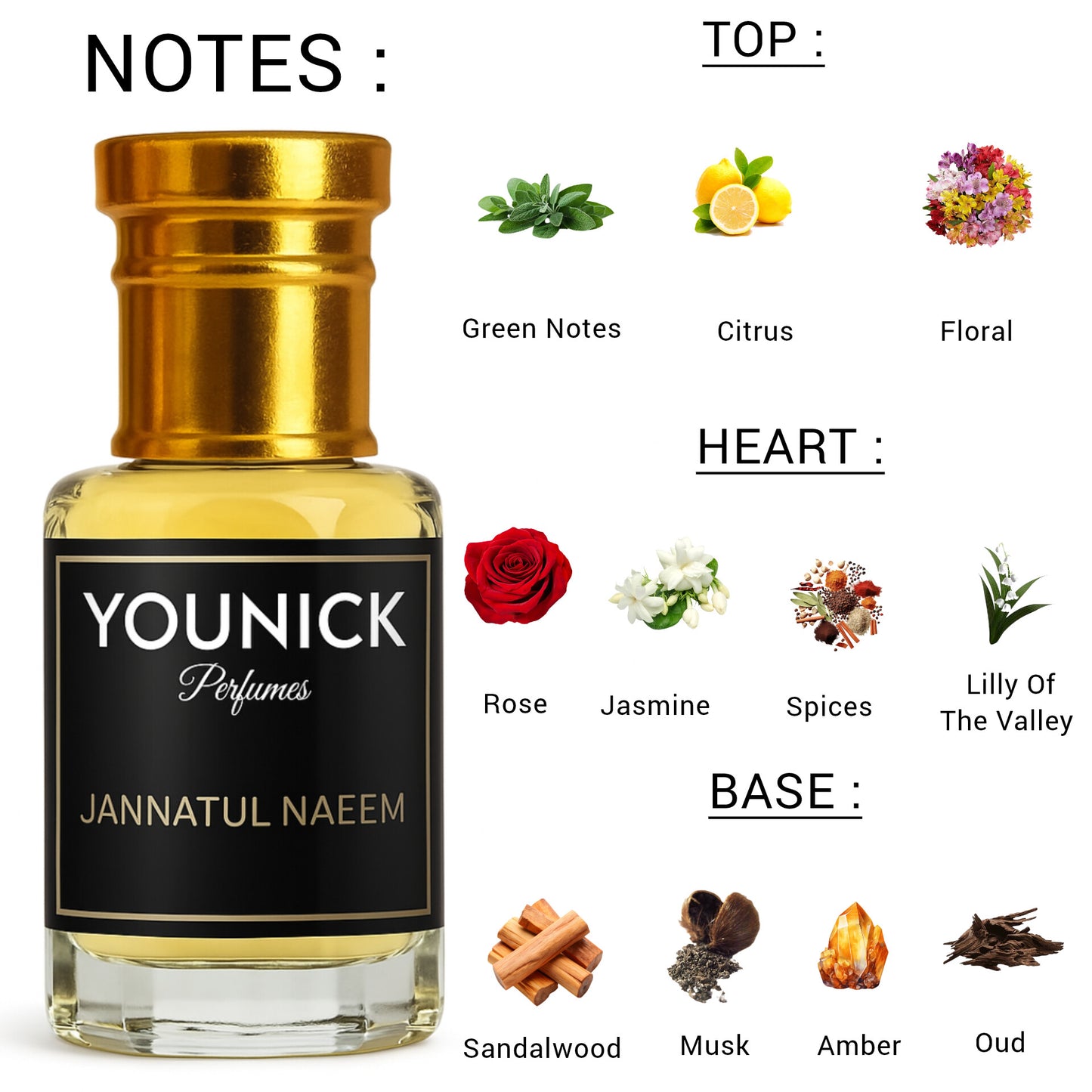 Jannatul Naeem Attar by YOUNICK – 6ml / 12ml | Classic Oriental Fragrance Oil