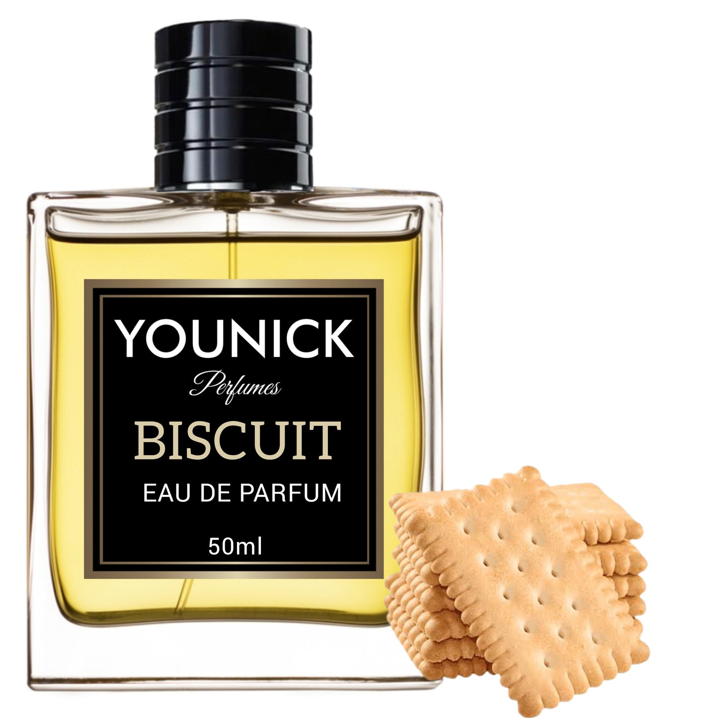 YOUNICK Biscuit Eau De Parfum – 50ml / 100ml | Sweet, Warm & Musky Gourmand Scent