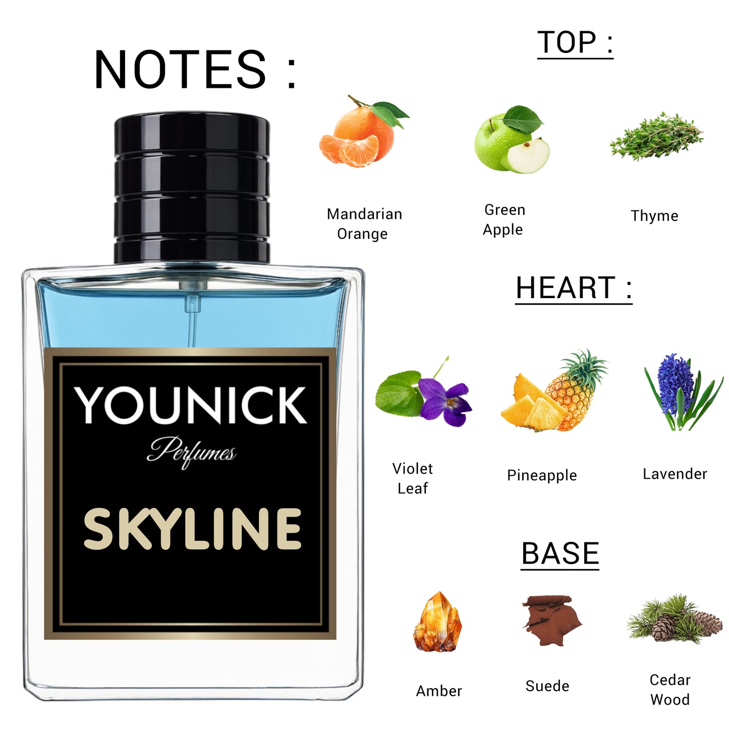 YOUNICK Skyline Eau De Parfum – 50ml / 100ml Inspired by D🅐vid Beckh🅐m Urb🅐n Hom🅜e