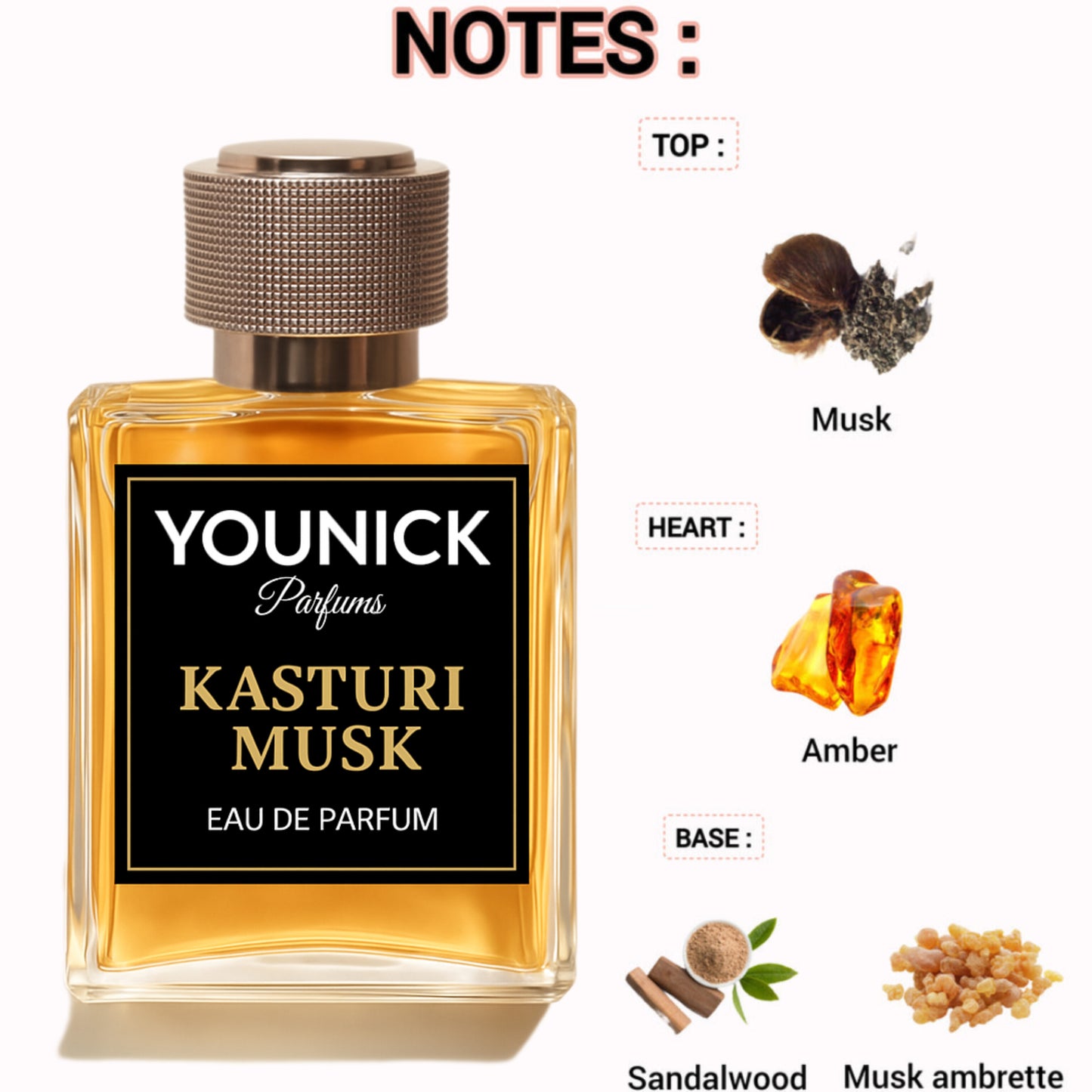 KASTURI MUSK ORIGINAL PERFUME 50ML BY YOUNICK PERFUME