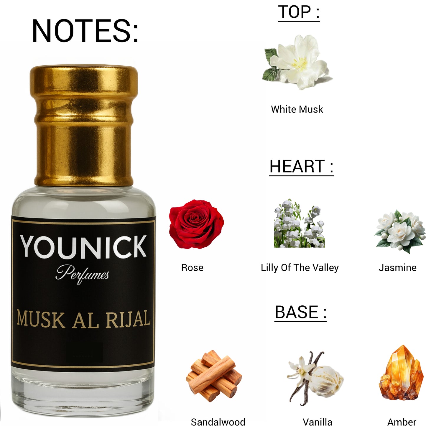 Musk Al Rijal Roll-On Attar by YOUNICK (6ml/12ml) – High-Quality Unisex Fragrance