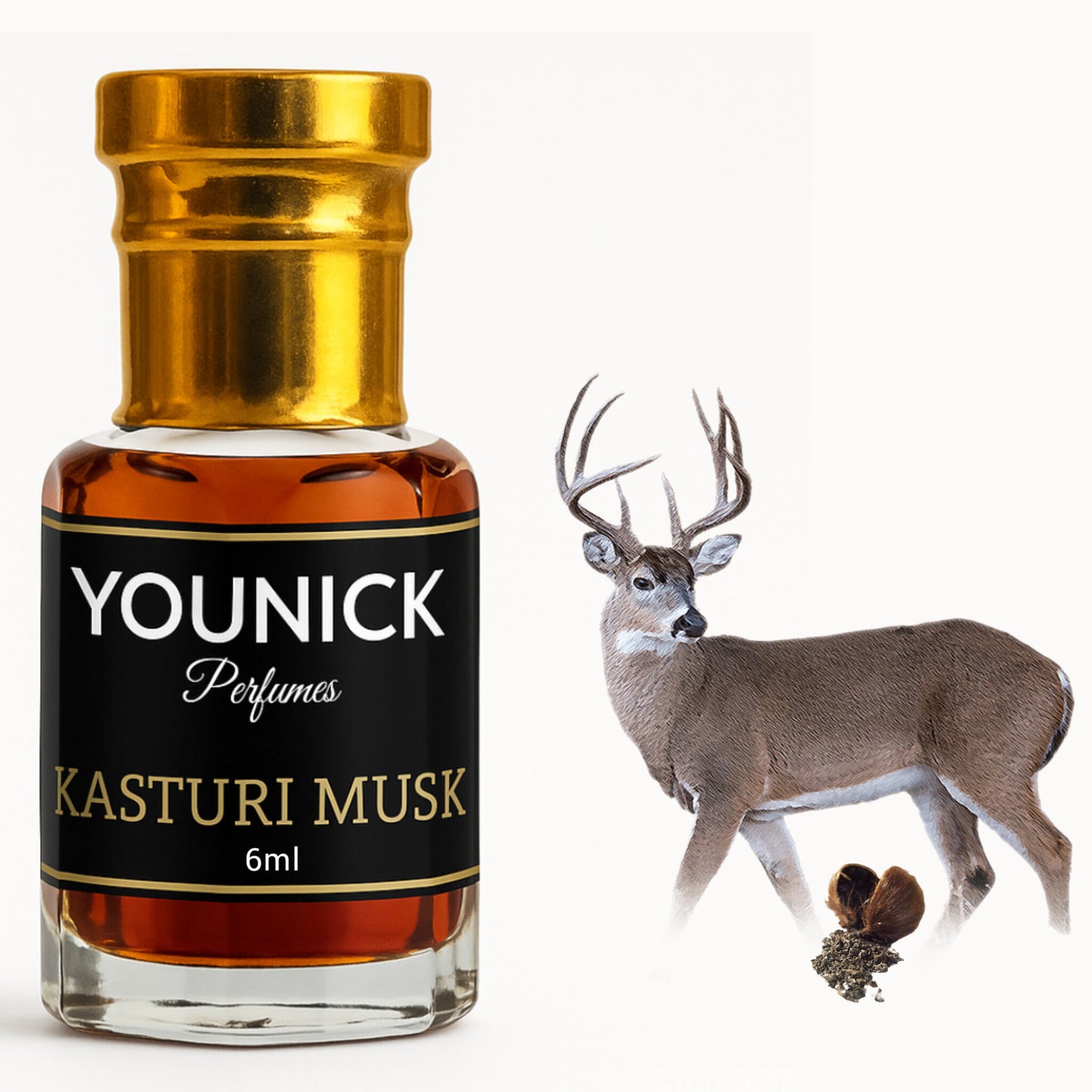 Original Kasturi Musk by Younick Perfumes 6ml attar long lasting high quality attar oil