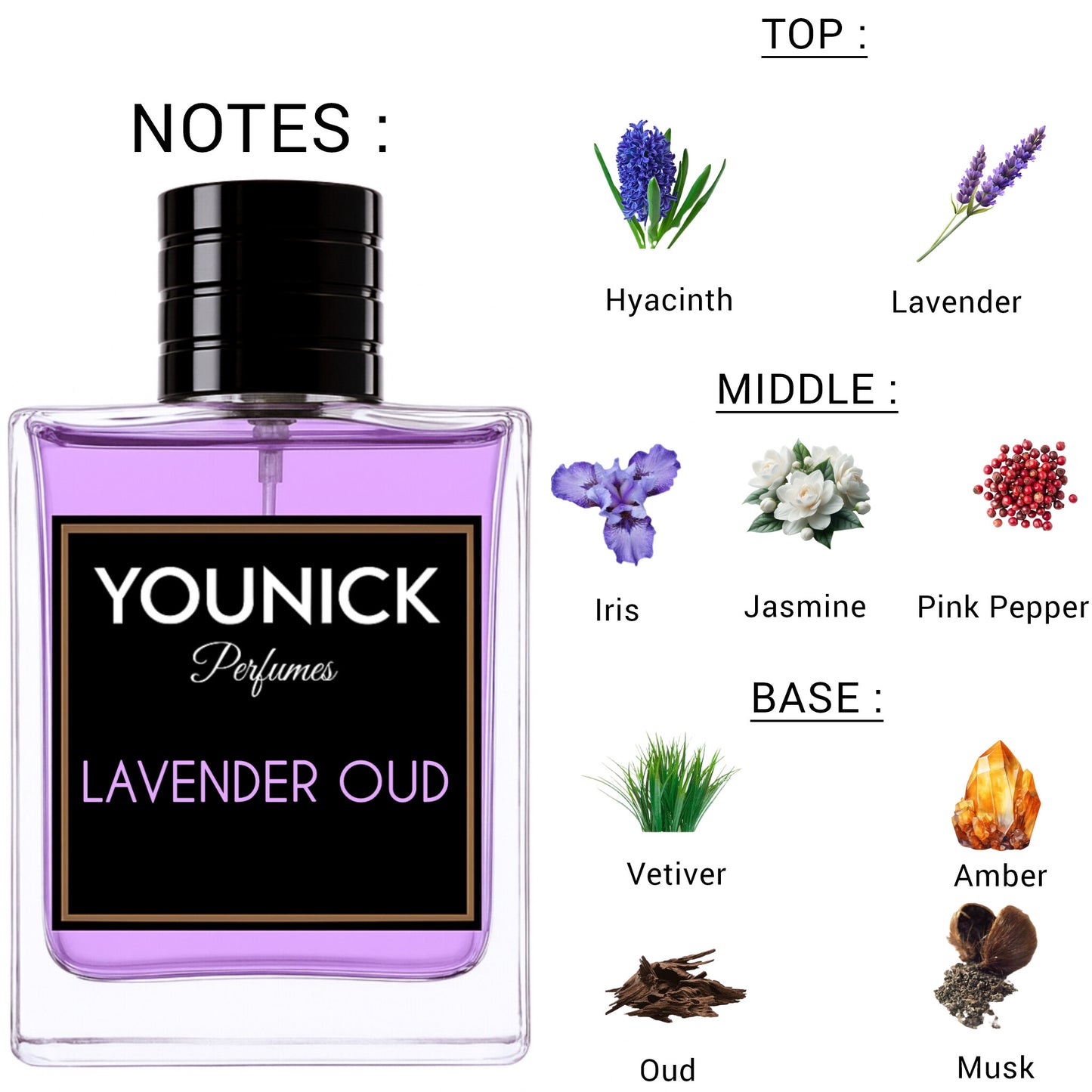 Lavender Oud by YOUNICK Eau de Parfum 50ml / 100ml