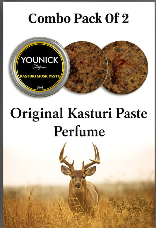 YOUNICK Kasturi Musk Paste Combo 20ml x 2 – Luxurious Attar Paste
