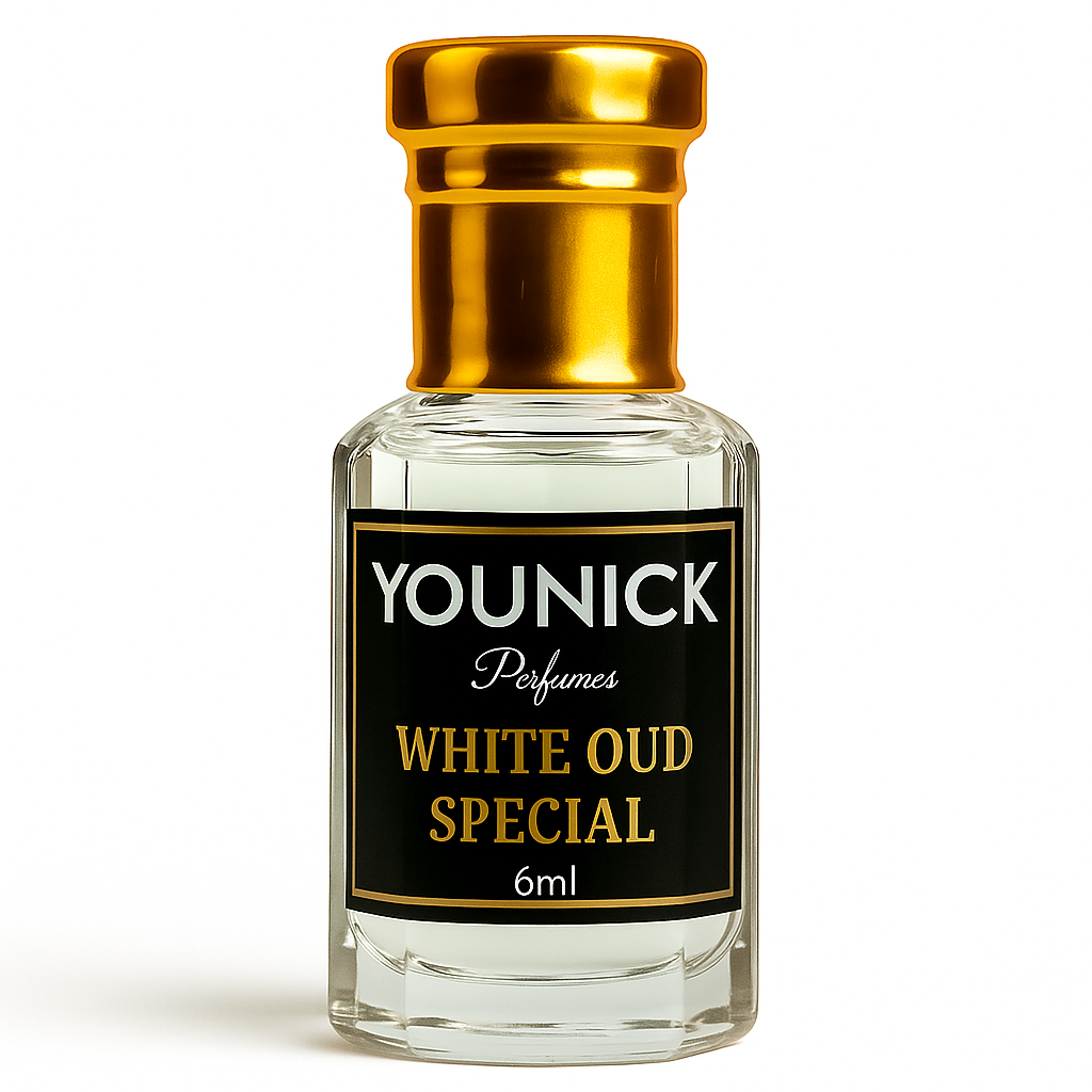 White Oud Attar by YOUNICK Perfumes – Exquisite Unisex Arabic Fragrance (6ml & 12ml)