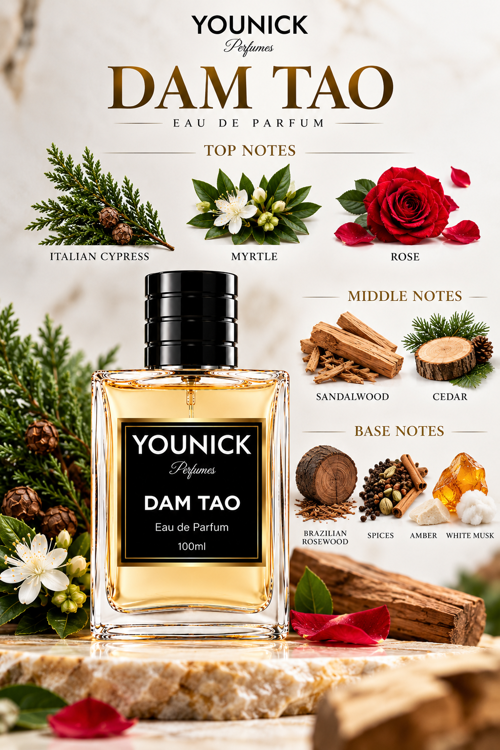 Dam Tao Eau de Parfum by YOUNICK | Inspired by SRK’s Iconic Scent
