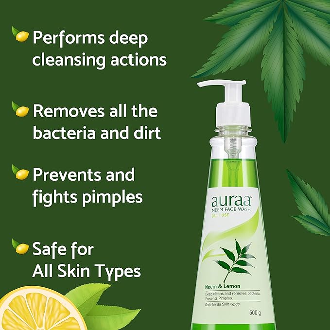 Auraa Neem Face Wash Helps to Fights with Pimples | 500 GM