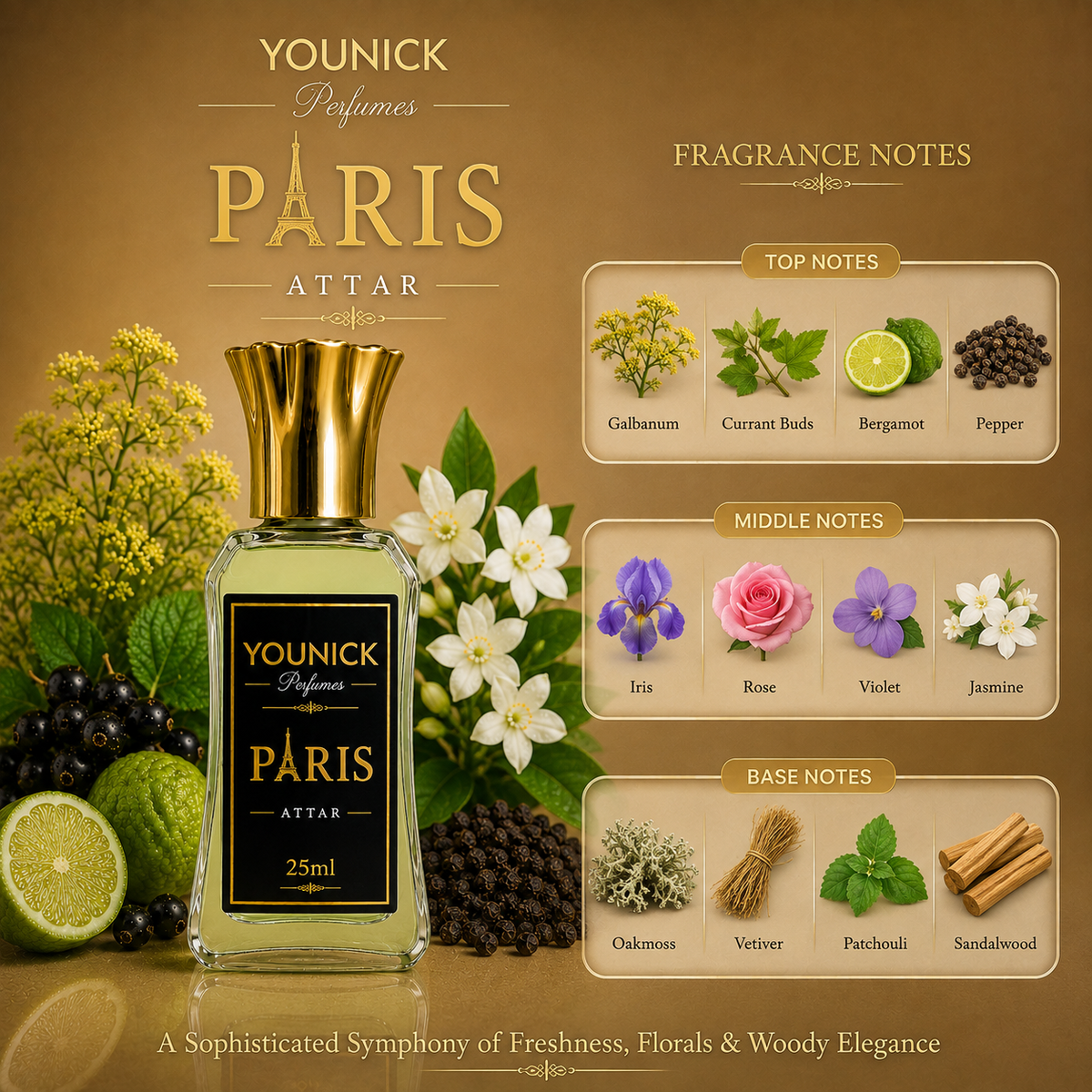 YOUNICK Paris Attar – Premium Long-Lasting Unisex Perfume Oil