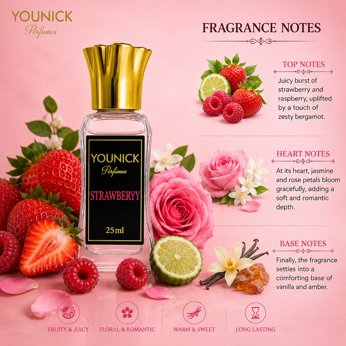 Strawberry Attar by YOUNICK – Sweet Elegance in a Bottle