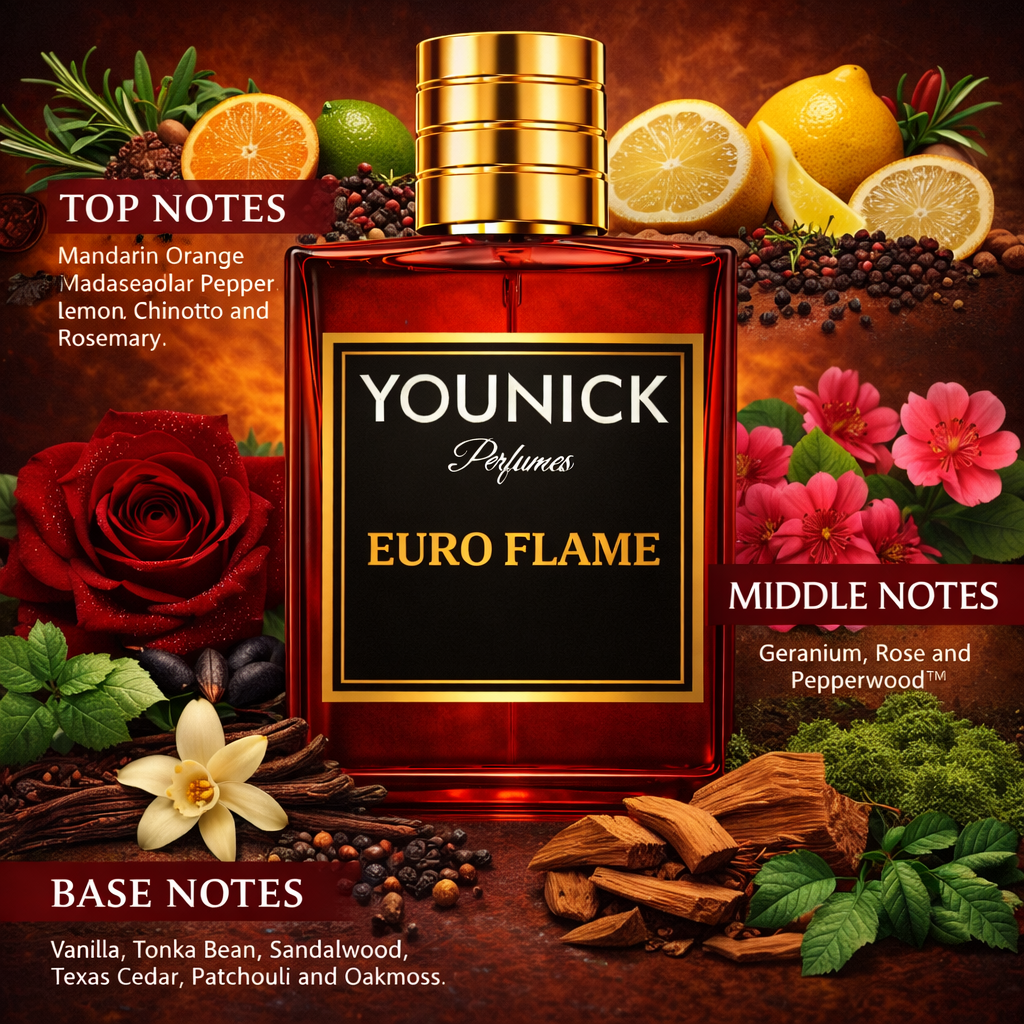 Euro Flame by YOUNICK Eau De Parfum – Inspired by Eros Flame by Versace