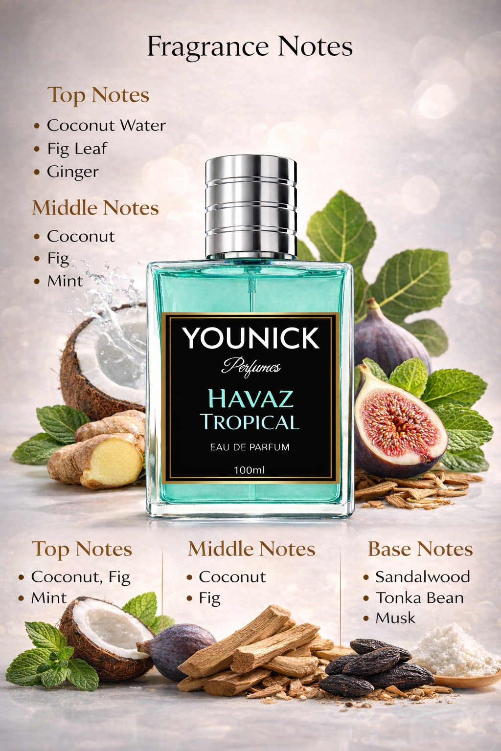 HAVAZ Tropical Eau De Parfum by YOUNICK – Inspired Version of Hawas Tropical