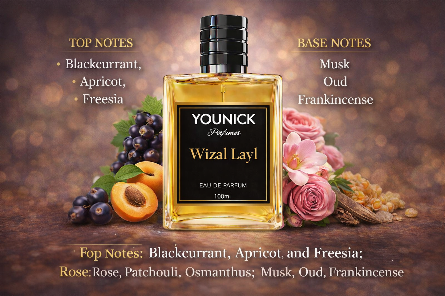 Wizal Layl by YOUNICK Eau De Parfum – Long Lasting Oriental Luxury Perfume