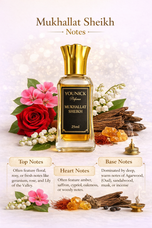 Mukhallat Sheikh Attar by YOUNICK | Premium Floral Oud Blend