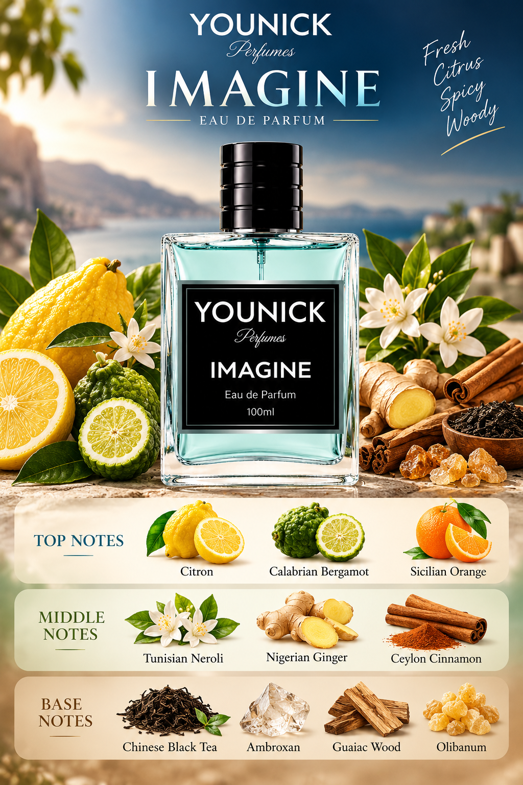 YOUNICK IMAGINE Eau de Parfum – 50ml / 100ml inspired version of Imagination by Louis Vuitton