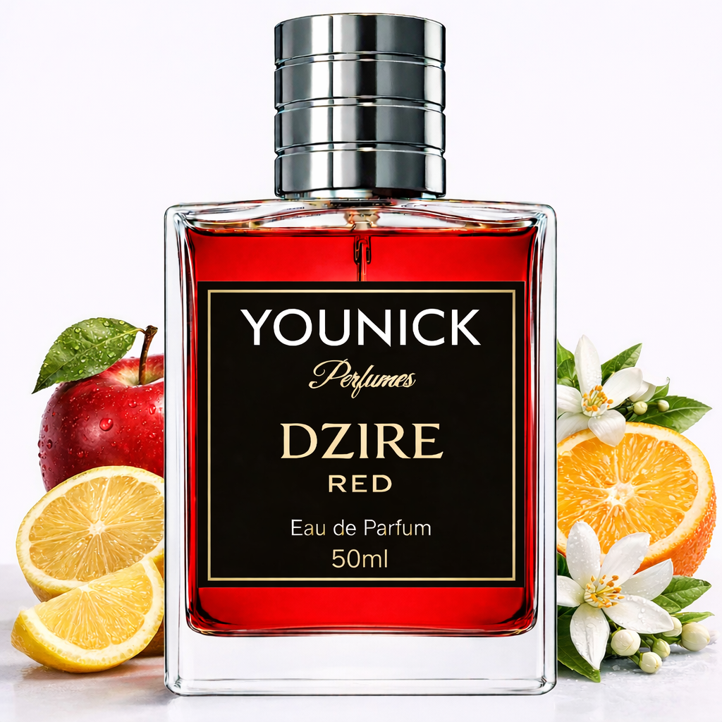 YOUNICK DZIRE RED Eau De Parfum for Men – Warm Spicy Woody Signature Fragrance