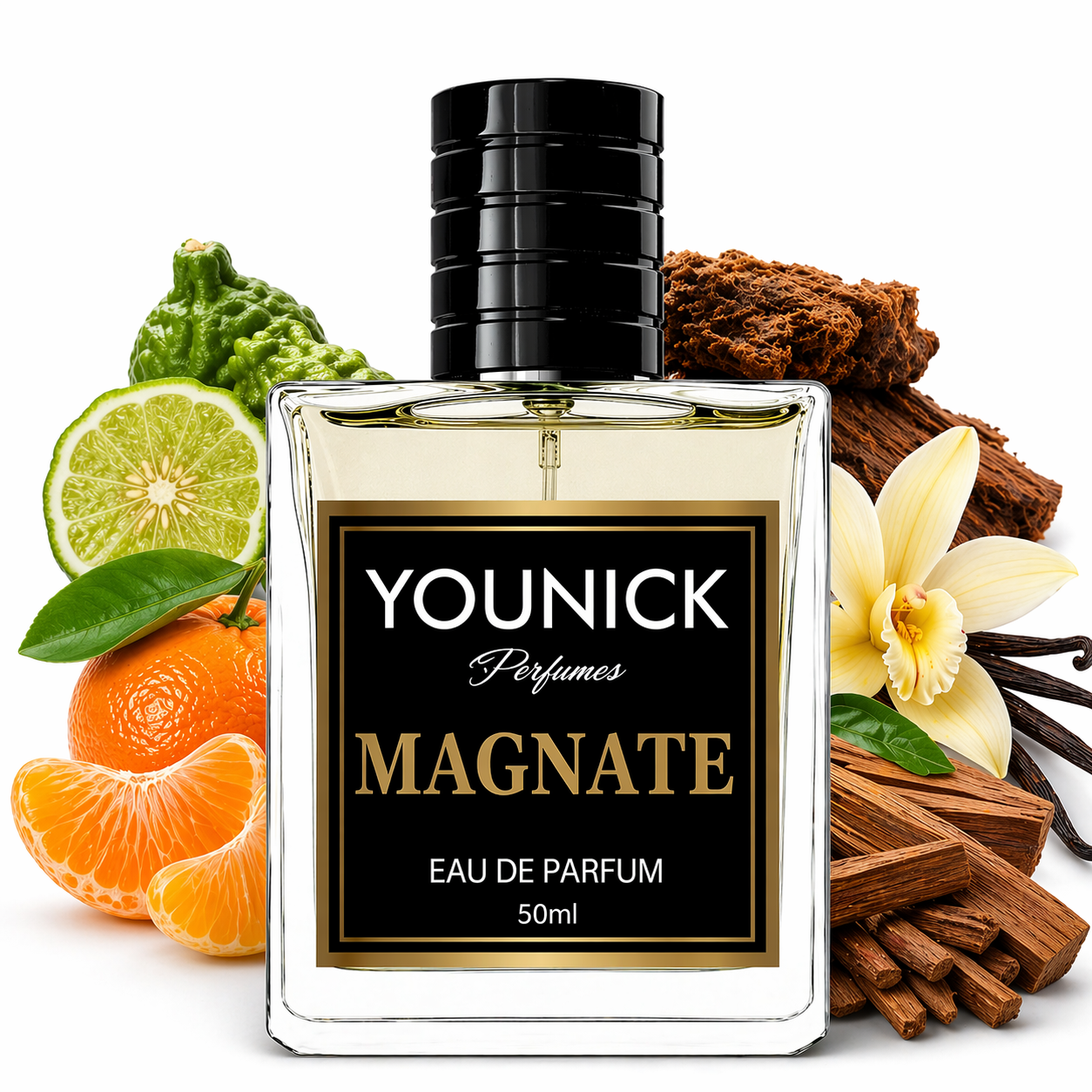 YOUNICK MAGNATE PERFUME 50ML, STRONG FRENCH FRAGRANCE EAU DE PARFUM