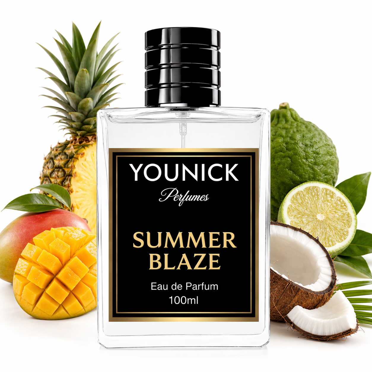 YOUNICK Summer Blaze Eau De Parfum | Tropical Fruity Marine Perfume for Men & Women