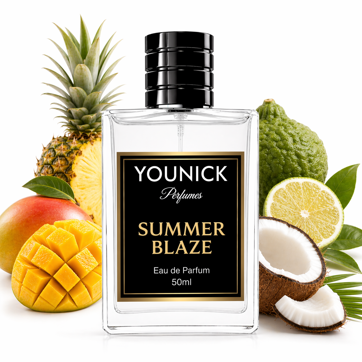 YOUNICK Summer Blaze Eau De Parfum | Tropical Fruity Marine Perfume for Men & Women