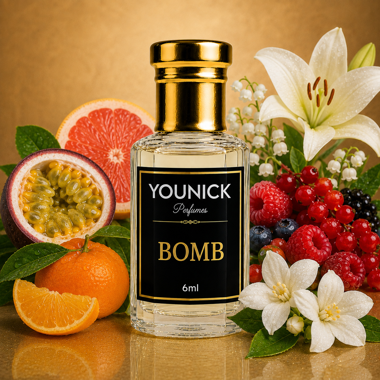 YOUNICK BOMB Attar | Premium Fruity Floral Long-Lasting Perfume Oil