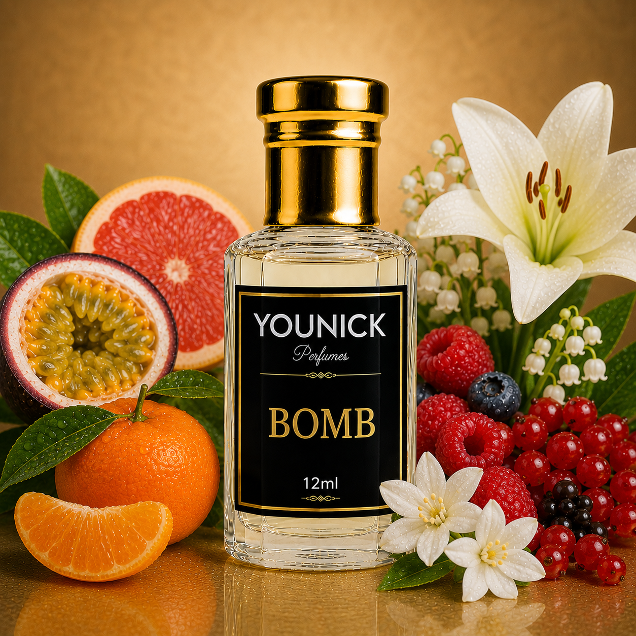 YOUNICK BOMB Attar | Premium Fruity Floral Long-Lasting Perfume Oil