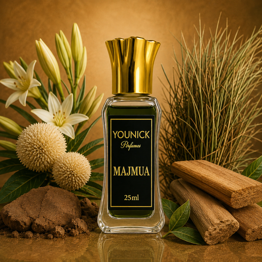 YOUNICK Majmua Attar – Traditional Green Herbal & Earthy Fragrance | Long-Lasting Attar