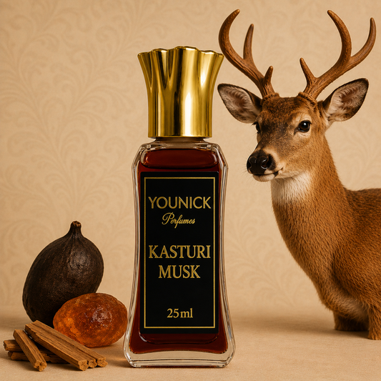 YOUNICK Kasturi Musk Attar – Deep Earthy & Smoky Musk Fragrance | Long Lasting Unisex Attar