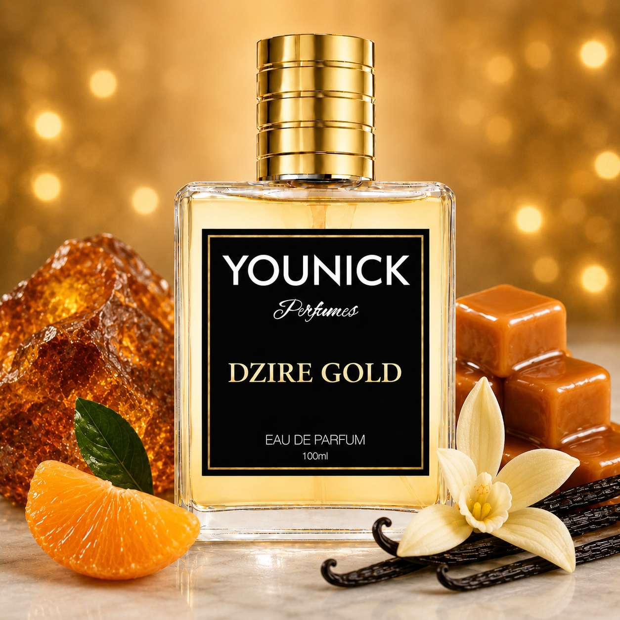 YOUNICK Dzire Gold Eau de Parfum | Luxury Long Lasting Perfume