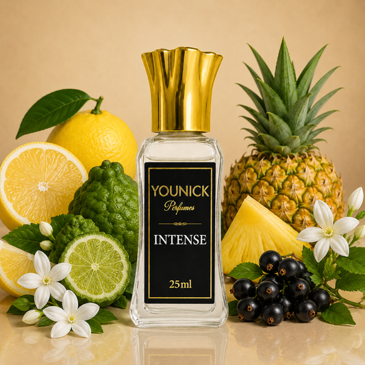 YOUNICK Intense Attar Perfume Oil – Premium Long-Lasting Fragrance | Lemon, Pineapple, Bergamot, Black Currant, Jasmine & Musk