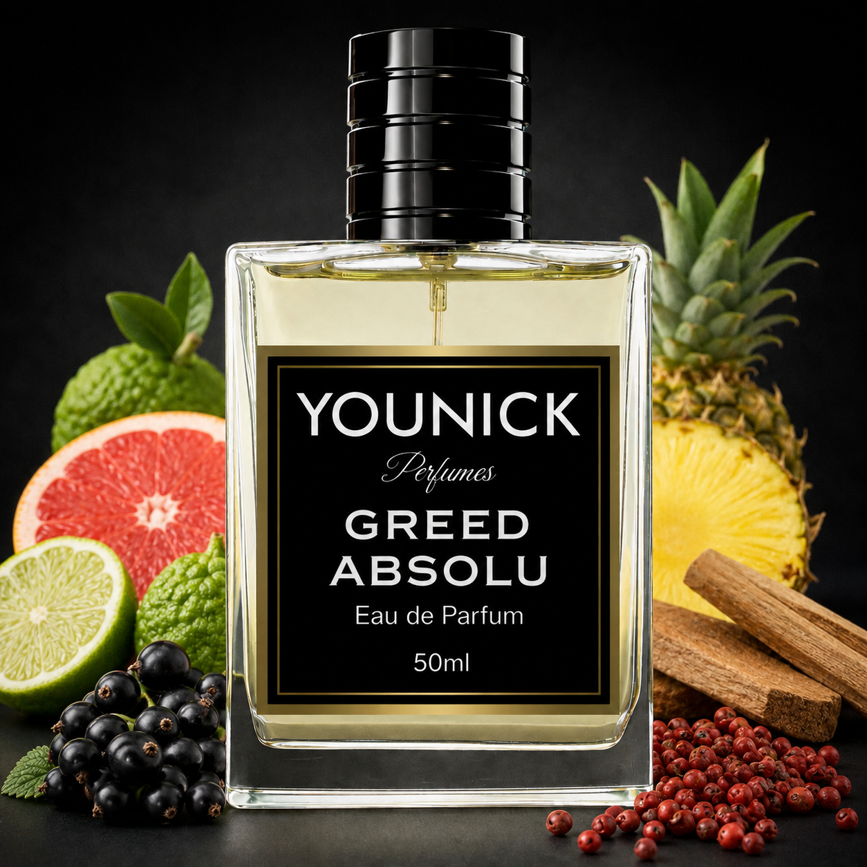 YOUNICK GREED ABSOLU Eau de Parfum | Premium Unisex Perfume  |  Inspired By Absolu Aventus By Creed