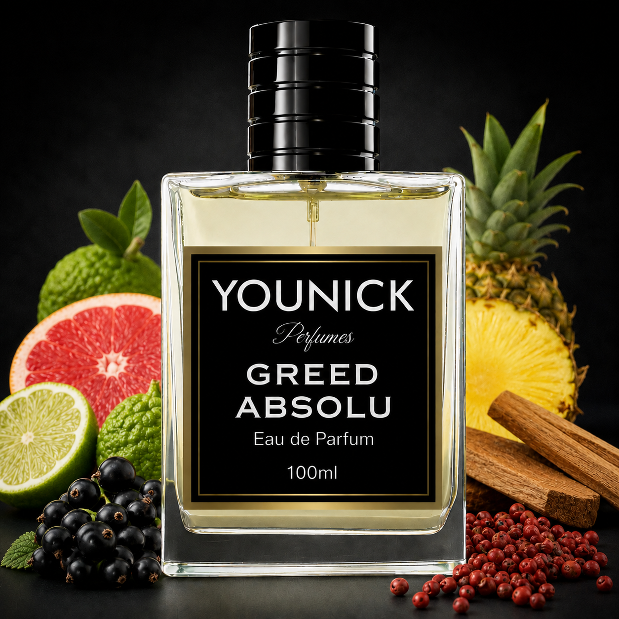 YOUNICK GREED ABSOLU Eau de Parfum | Premium Unisex Perfume  |  Inspired By Absolu Aventus By Creed