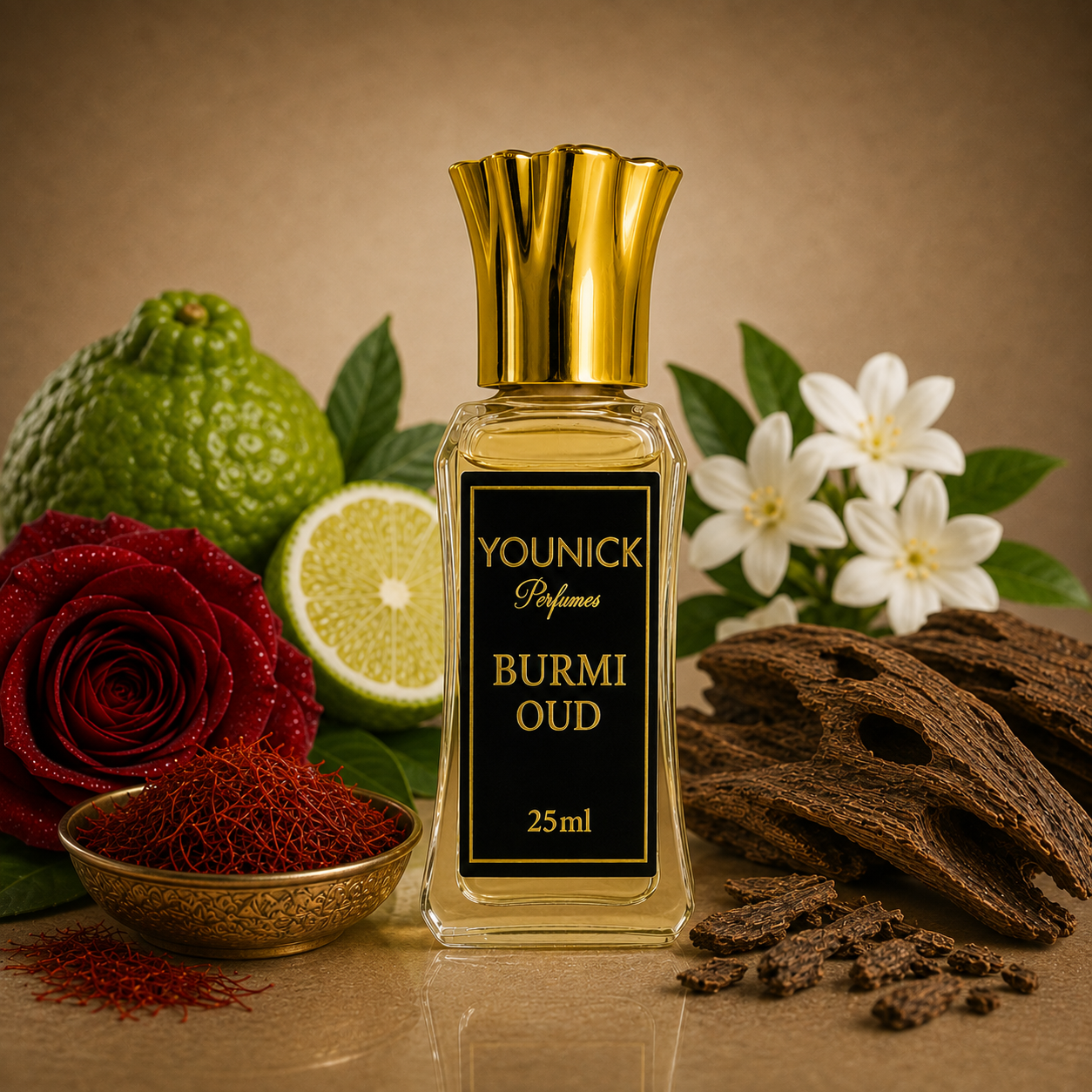 YOUNICK Burmi Oud Attar – Premium Long-Lasting Oud Fragrance | 6ml / 12ml / 25ml
