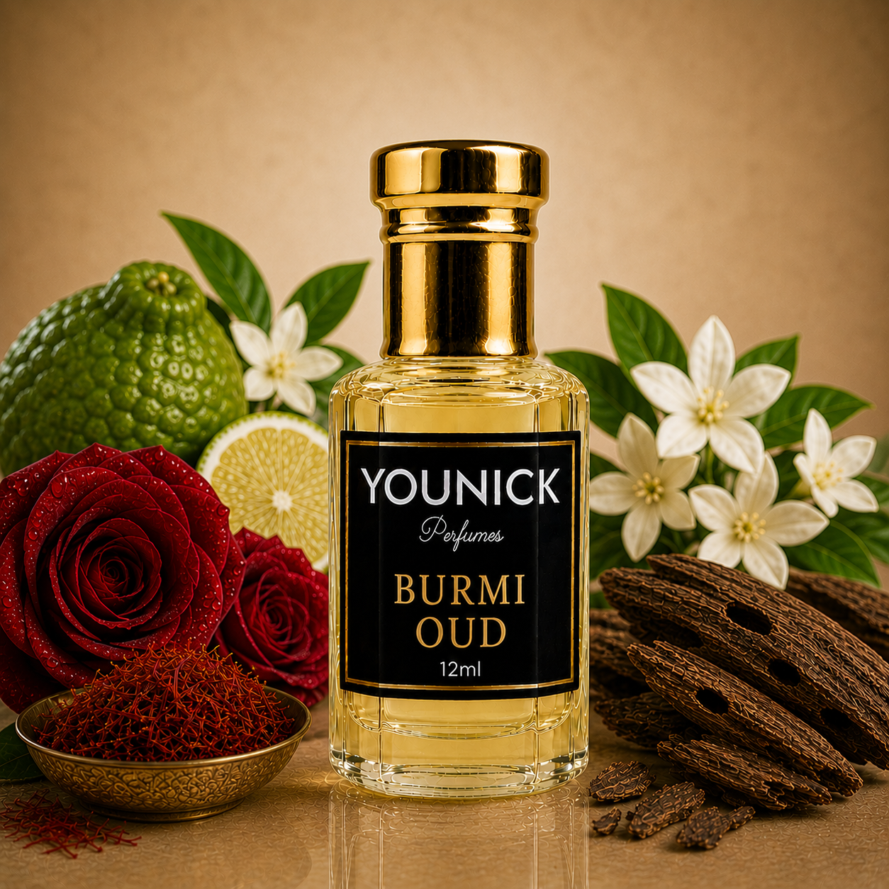 YOUNICK Burmi Oud Attar – Premium Long-Lasting Oud Fragrance | 6ml / 12ml / 25ml