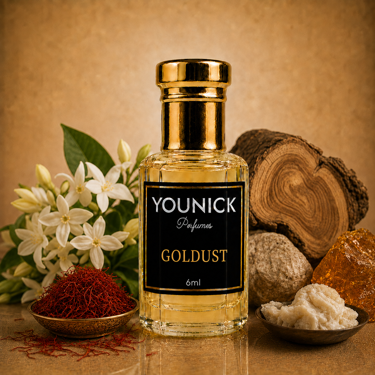 YOUNICK Goldust Attar – Premium Long-Lasting Attar | 6ml / 12ml / 25ml