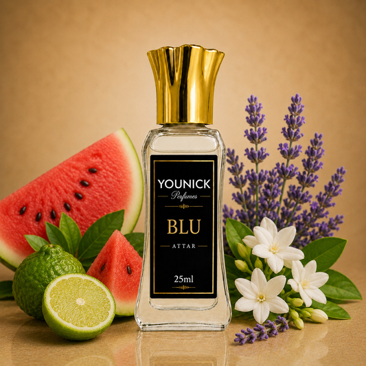 YOUNICK BLU Premium Attar | Fresh Aquatic Long Lasting Perfume Oil | Unisex Alcohol-Free Attar (Inspired By BLU by AJMAL)