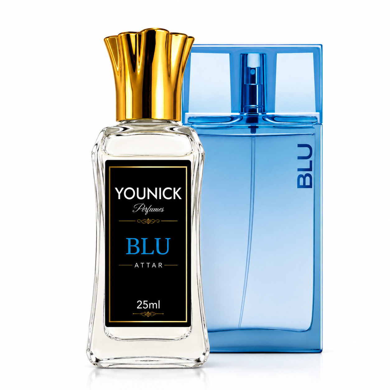 YOUNICK BLU Premium Attar | Fresh Aquatic Long Lasting Perfume Oil | Unisex Alcohol-Free Attar (Inspired By BLU by AJMAL)