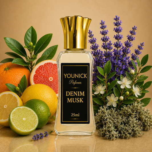 YOUNICK Denim Musk Premium Attar | Fresh Woody Long Lasting Perfume Oil | Unisex Alcohol-Free Attar
