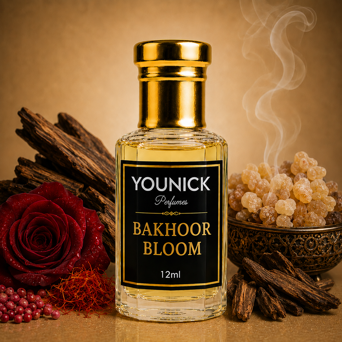 Bakhoor Bloom Attar – Concentrated Perfume Oil by YOUNICK