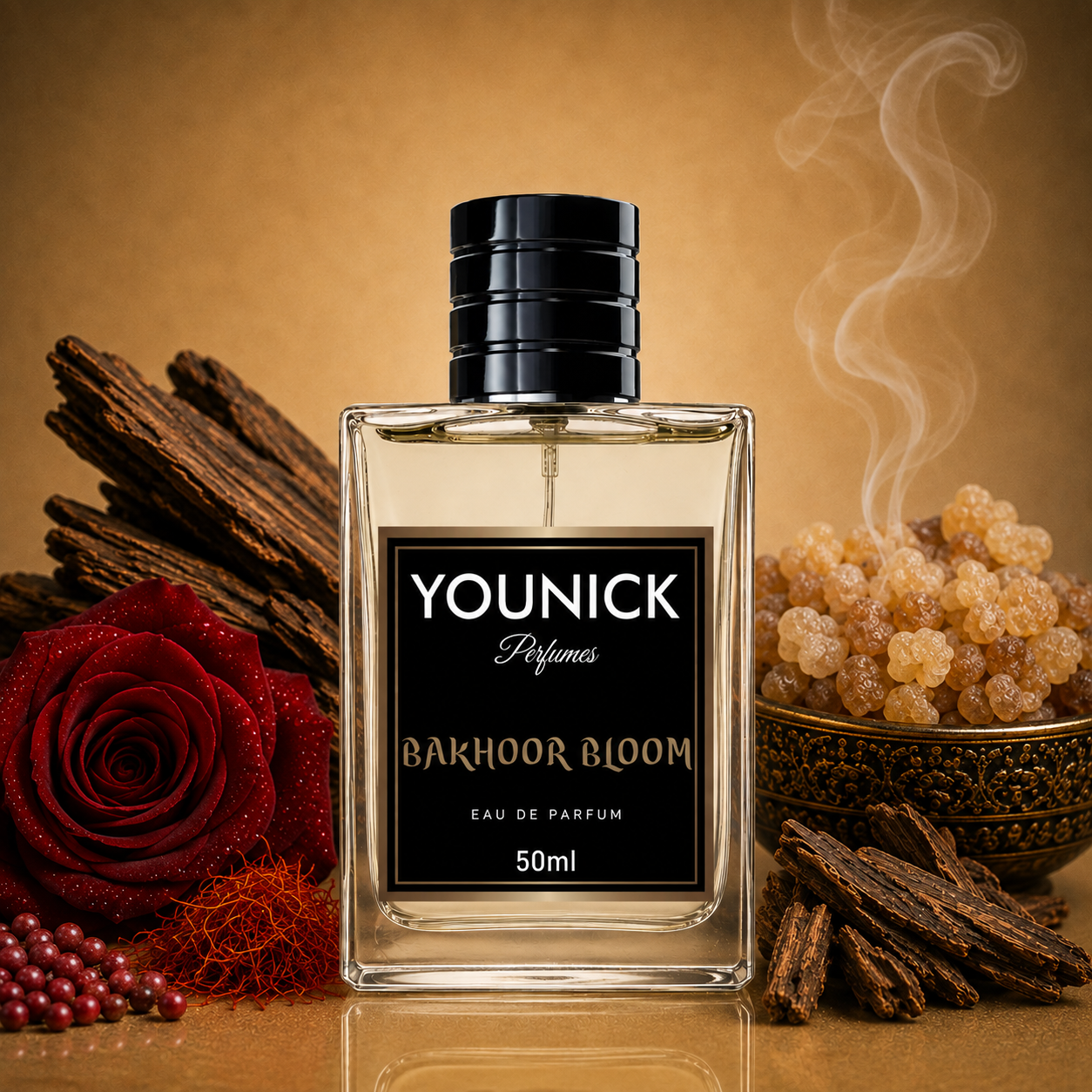Bakhoor Bloom Eau de Parfum – A Desert-Inspired Luxury Fragrance by YOUNICK