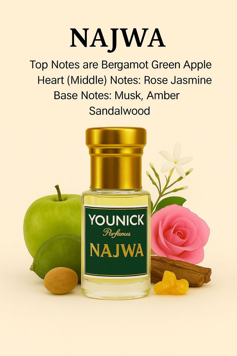 Najwa Attar by YOUNICK – Luxurious Unisex Concentrated Perfume Oil