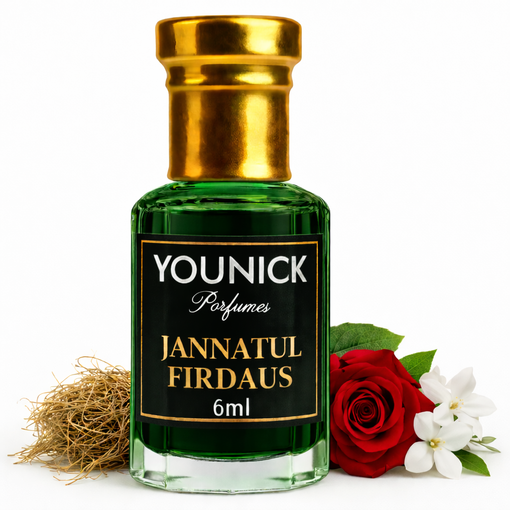 Jannatul Firdaus Attar by YOUNICK Perfumes | Rich Oriental Woody Floral Fragrance
