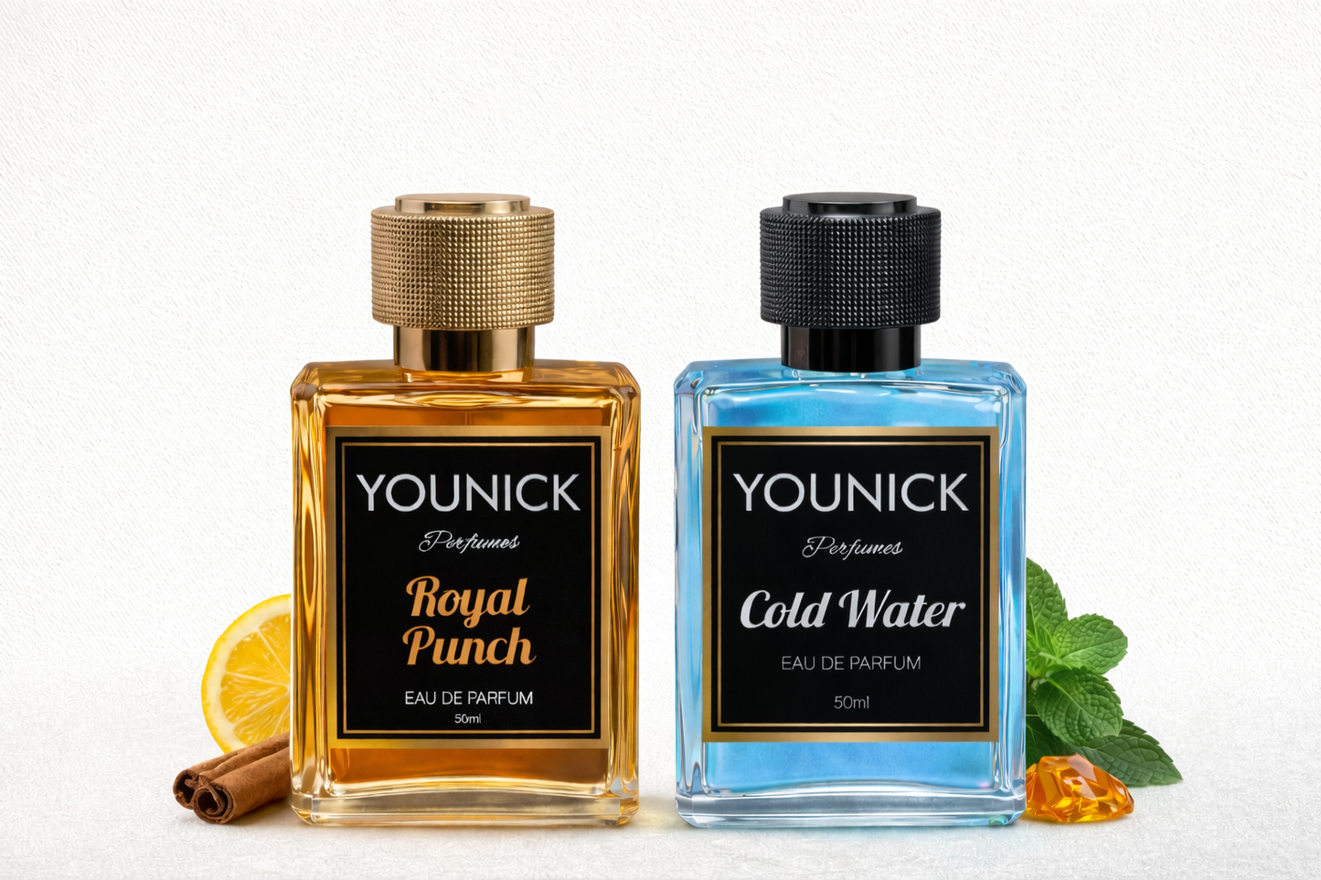 YOUNICK Couple Perfume - Royal Punch & Diva 50ML Each Eau de Parfum, Long Lasting French Perfume