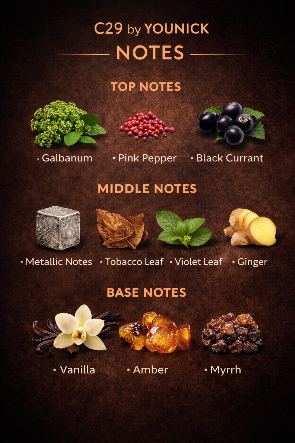 C29 by YOUNICK – Metallic Amber Eau de Parfum inspired by COPPER by Comme des Garcons